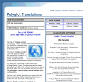Tablet Screenshot of polyglottranslations.net